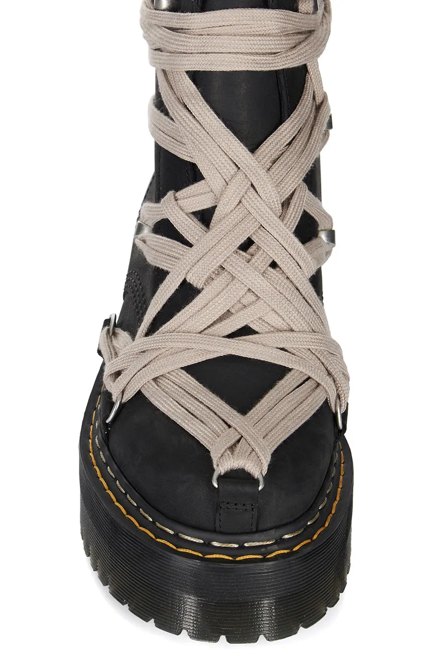 1460 Quad Sole Megalace Boot / Blk