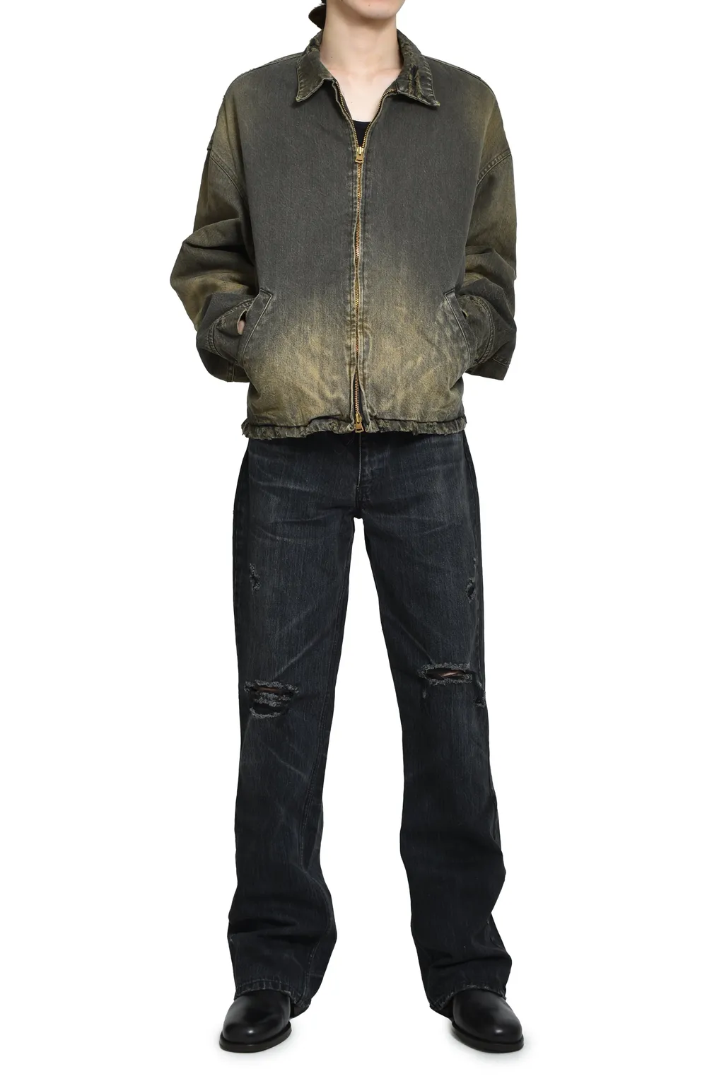Denim Work Blouson / Black