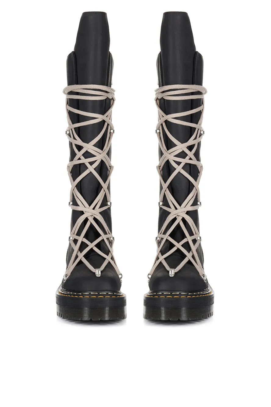 1B60 Quad Sole Pentalace Boot / Blk