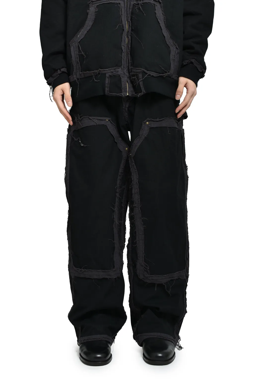Blackmeans × Kamiya Deconstructed Painter Pants / Blk