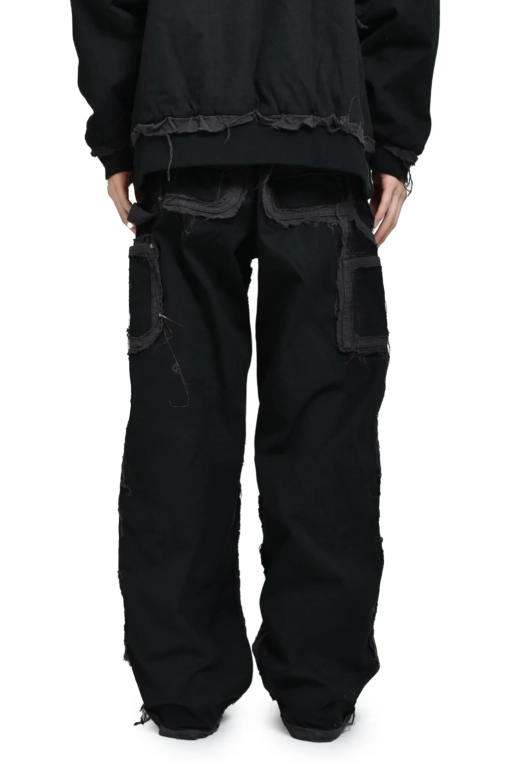 Blackmeans × Kamiya Deconstructed Painter Pants / Blk