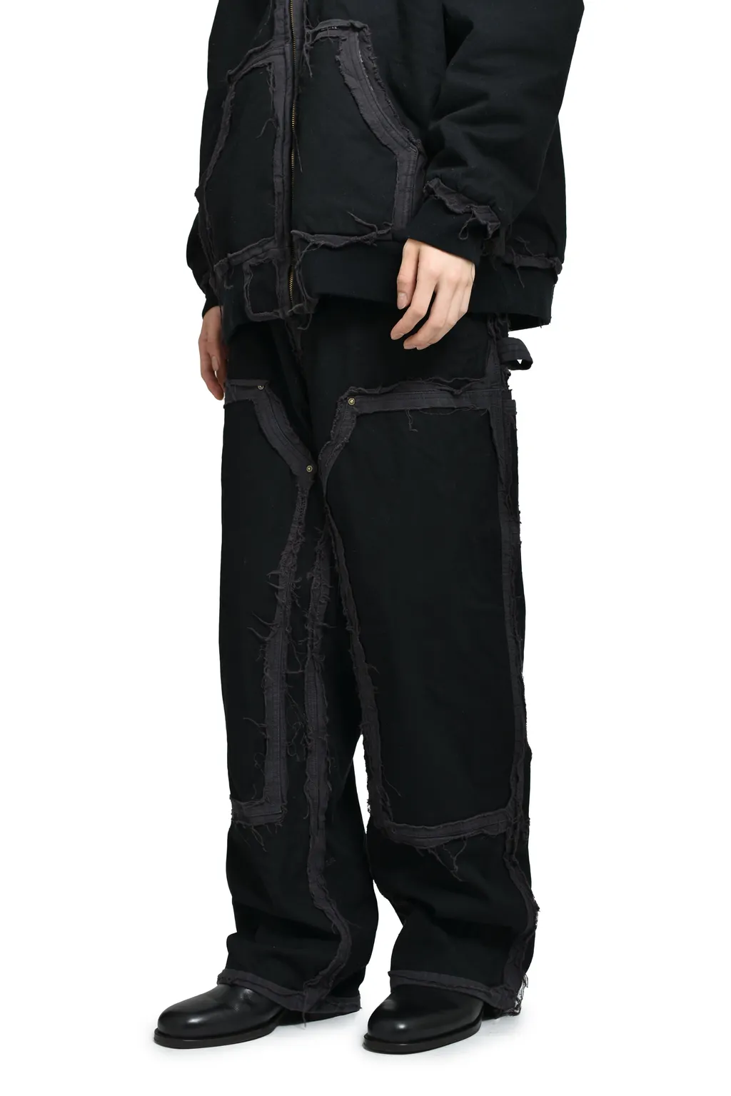 Blackmeans × Kamiya Deconstructed Painter Pants / Blk