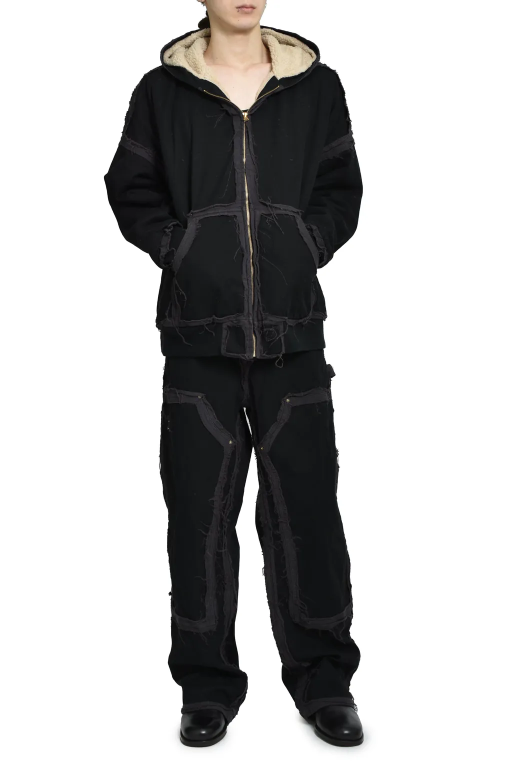 Blackmeans × Kamiya Deconstructed Zip Parka / Blk