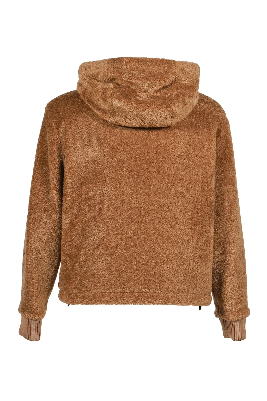 Zip Up Cardigan / Camel X Black
