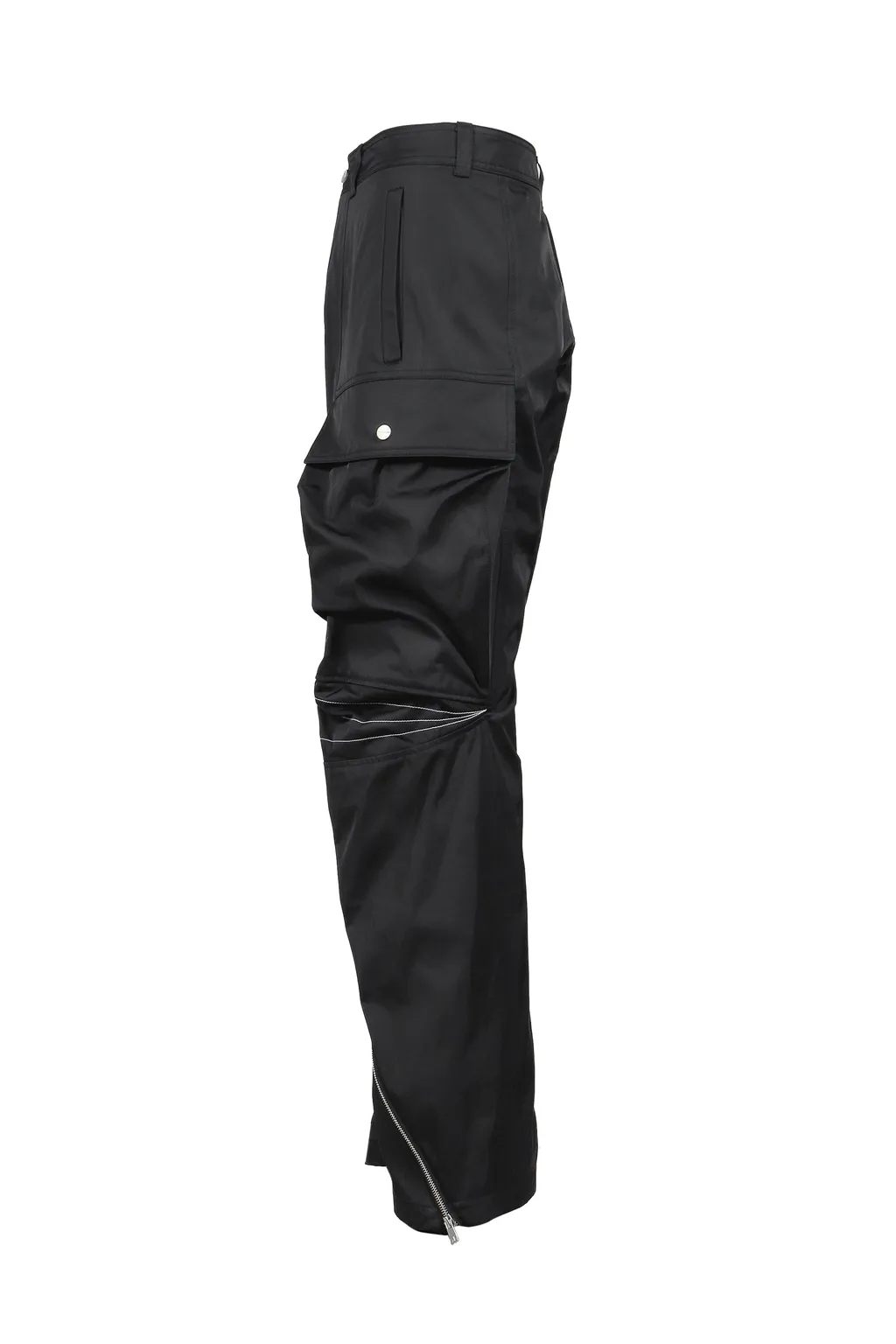 Articulated Knee Dart Cargo Trousers / Blk