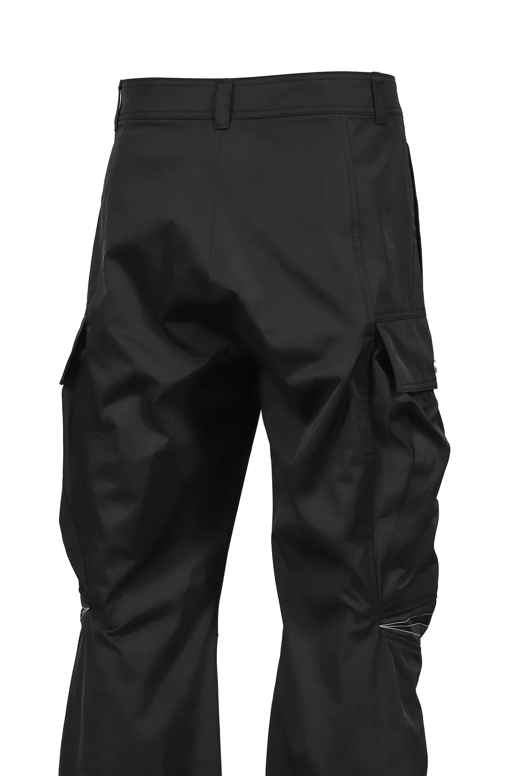 Articulated Knee Dart Cargo Trousers / Blk