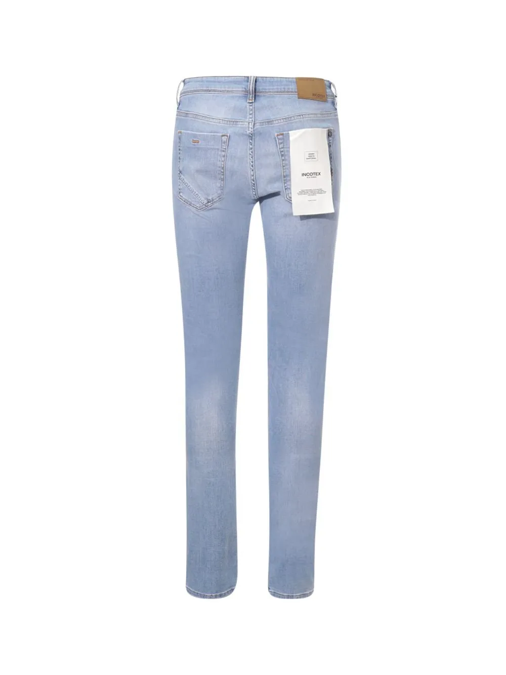 Incotex Blue Division Slim Fit Logo Patch Jeans