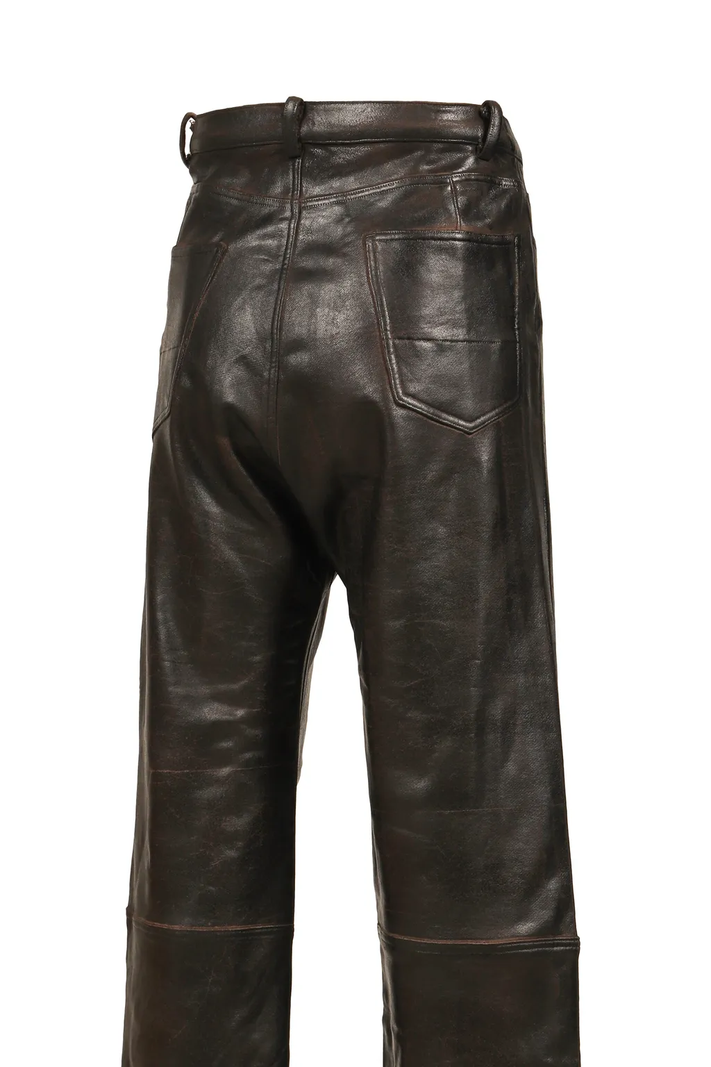Cracking Coated Wide Pants .14 / Brw