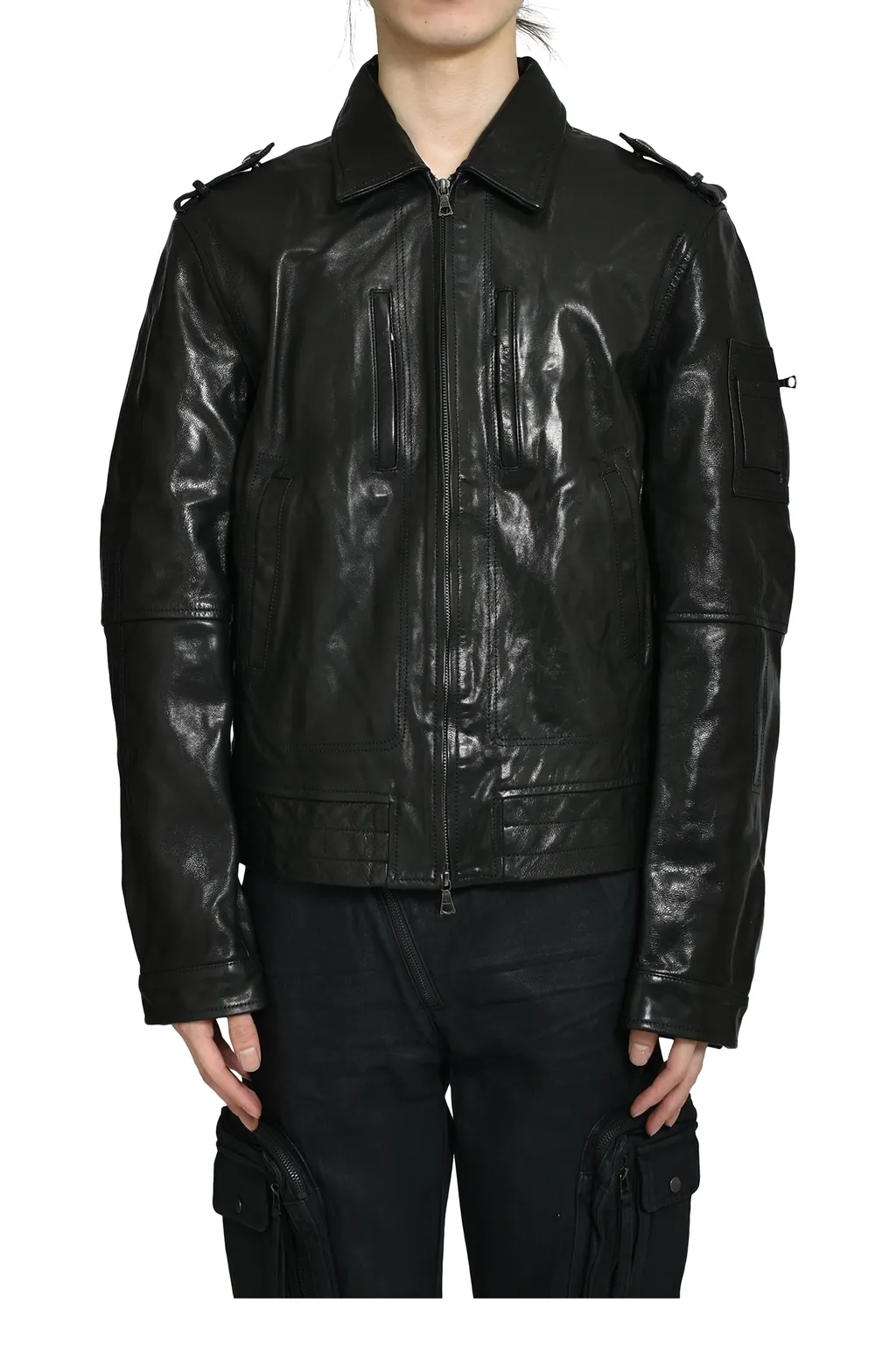 Major's Leather Blouson / Blk