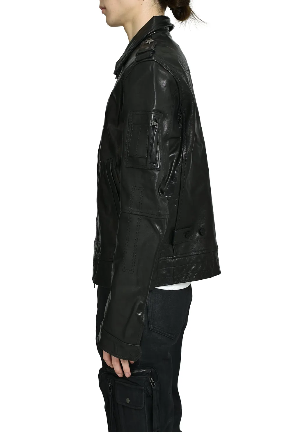 Major's Leather Blouson / Blk