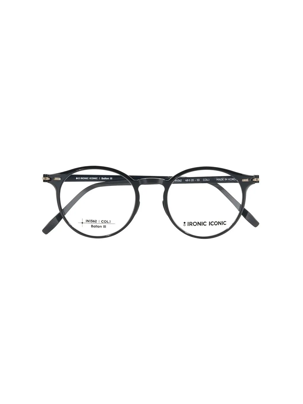 Ironic Iconic Round Frame Glasses