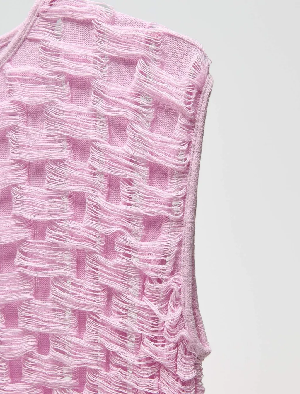 Isa Boulder Torn Knit Tank Top