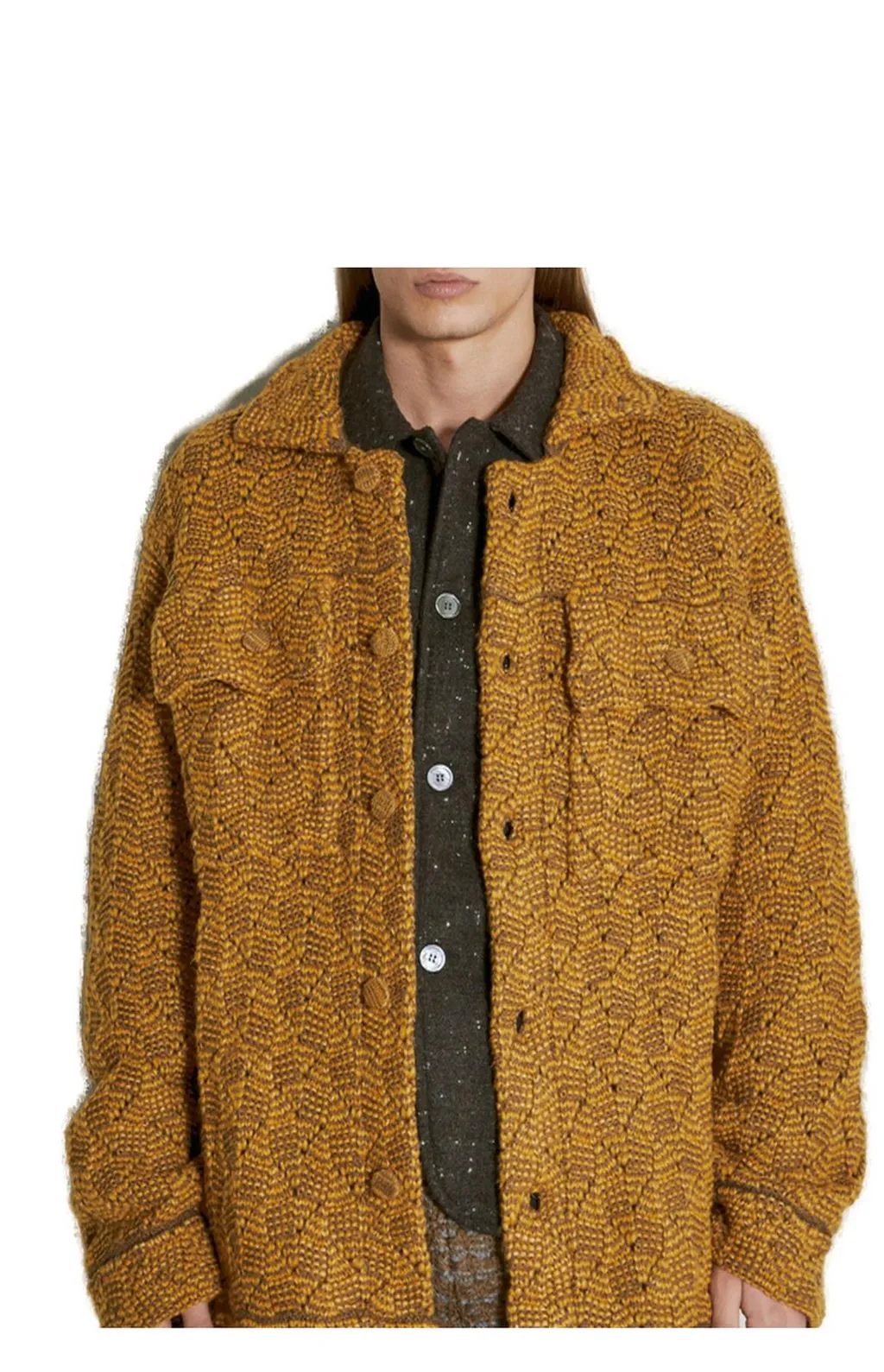 Isa Boulder Puzzle Knitted Work Jacket