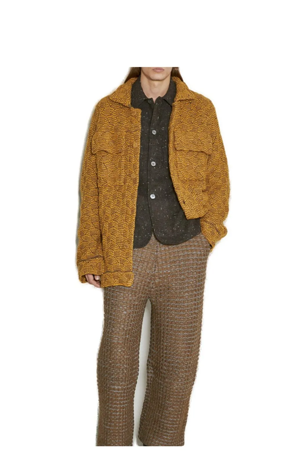 Isa Boulder Puzzle Knitted Work Jacket