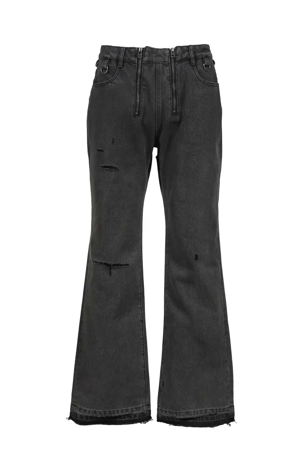 Sun Faded Double Zip Denim / Faded Gry