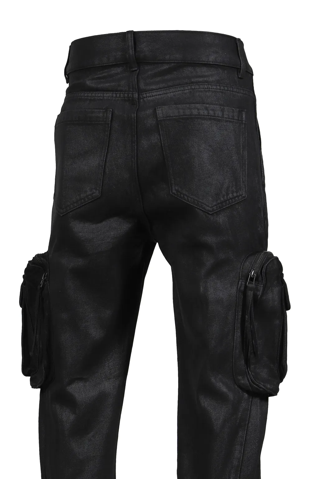 Waxed Combat Pants / Black