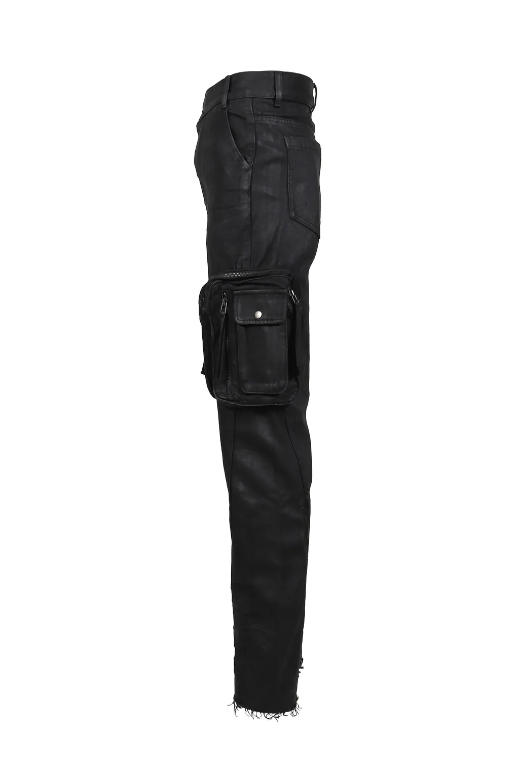 Waxed Combat Pants / Black