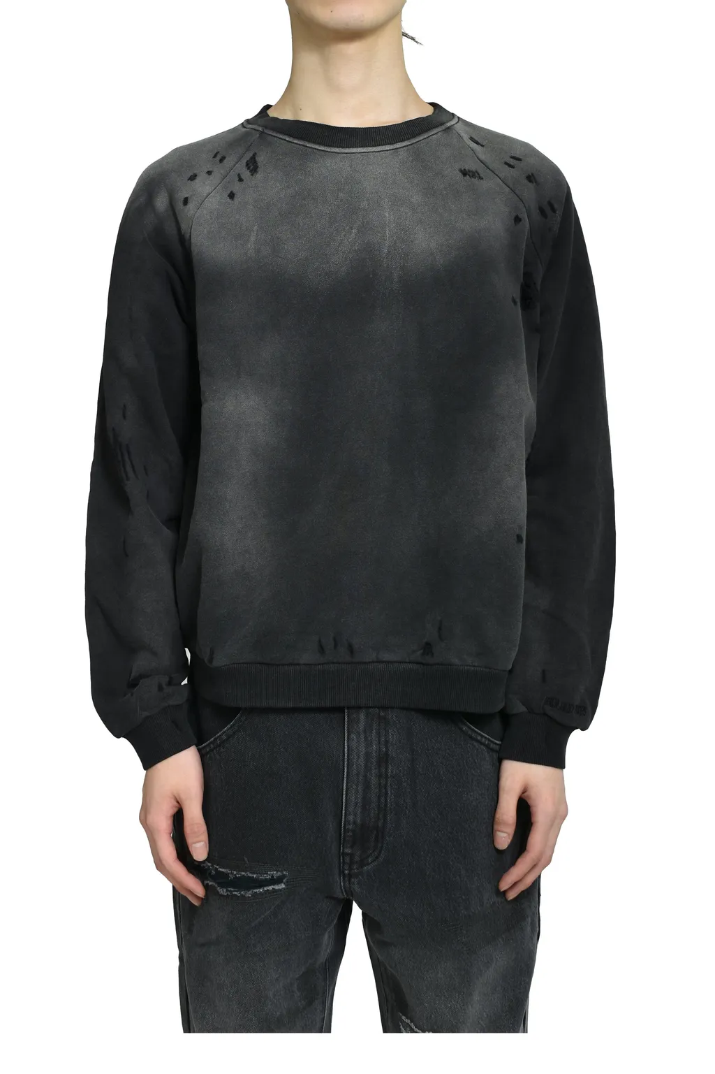 Cropped Shotgun Jersey / Washed Black