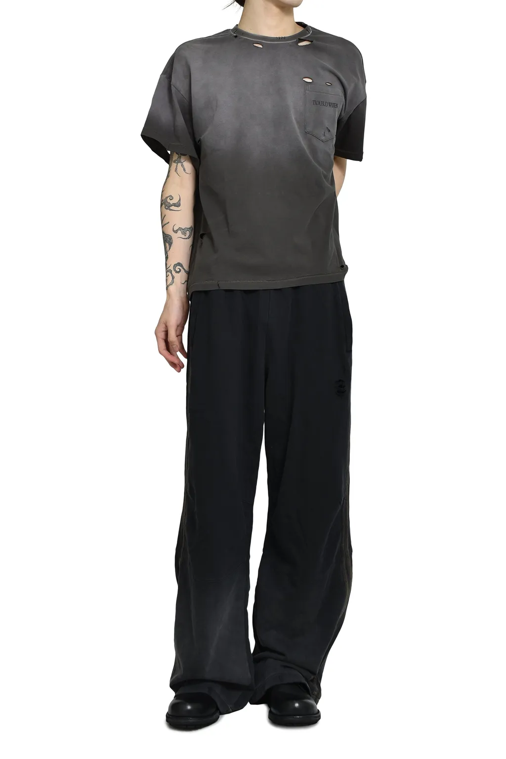 Onizuka Track Pants / Object Dyed Gray