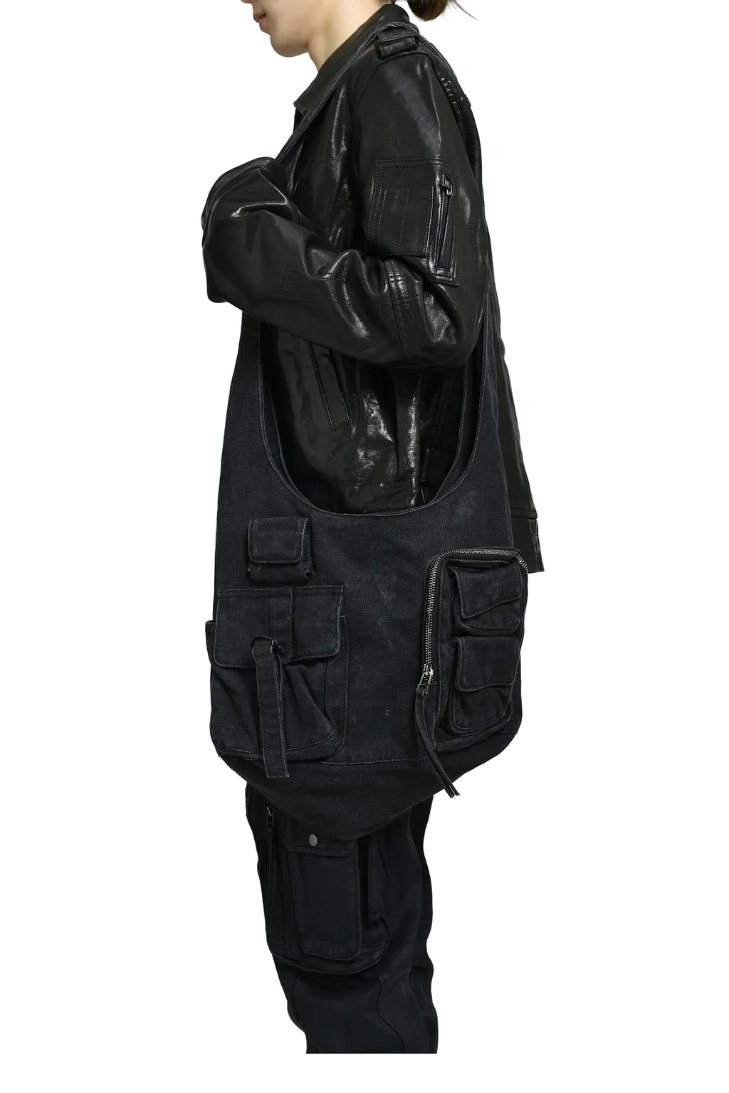 Cargo Shoulder Bag / Faded Black