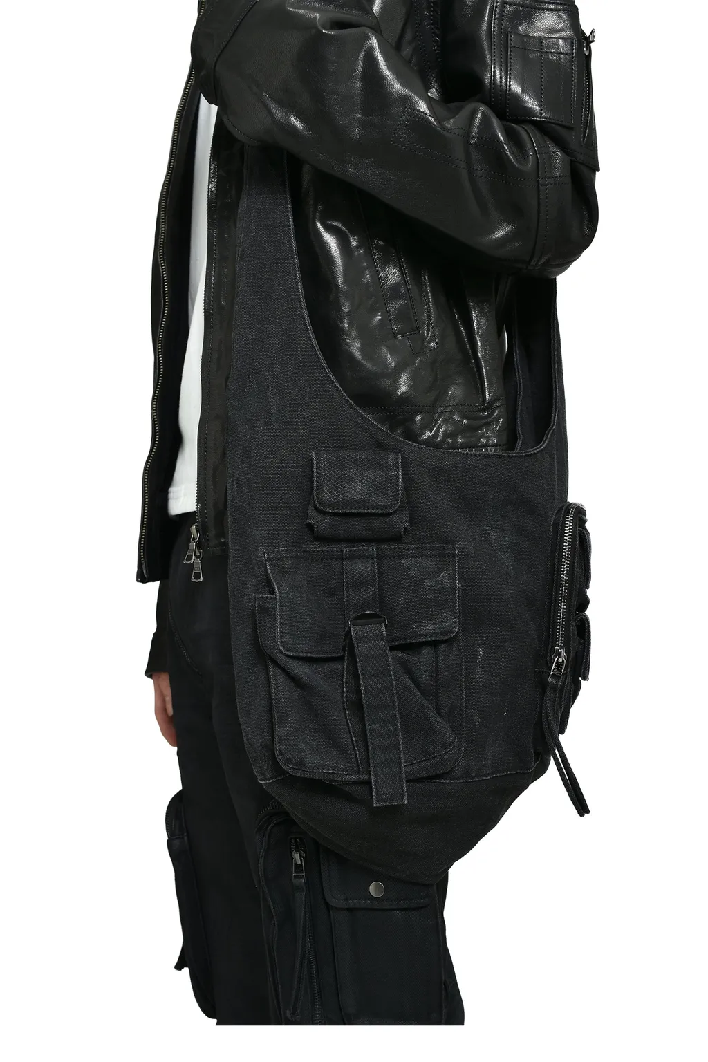 Cargo Shoulder Bag / Faded Black