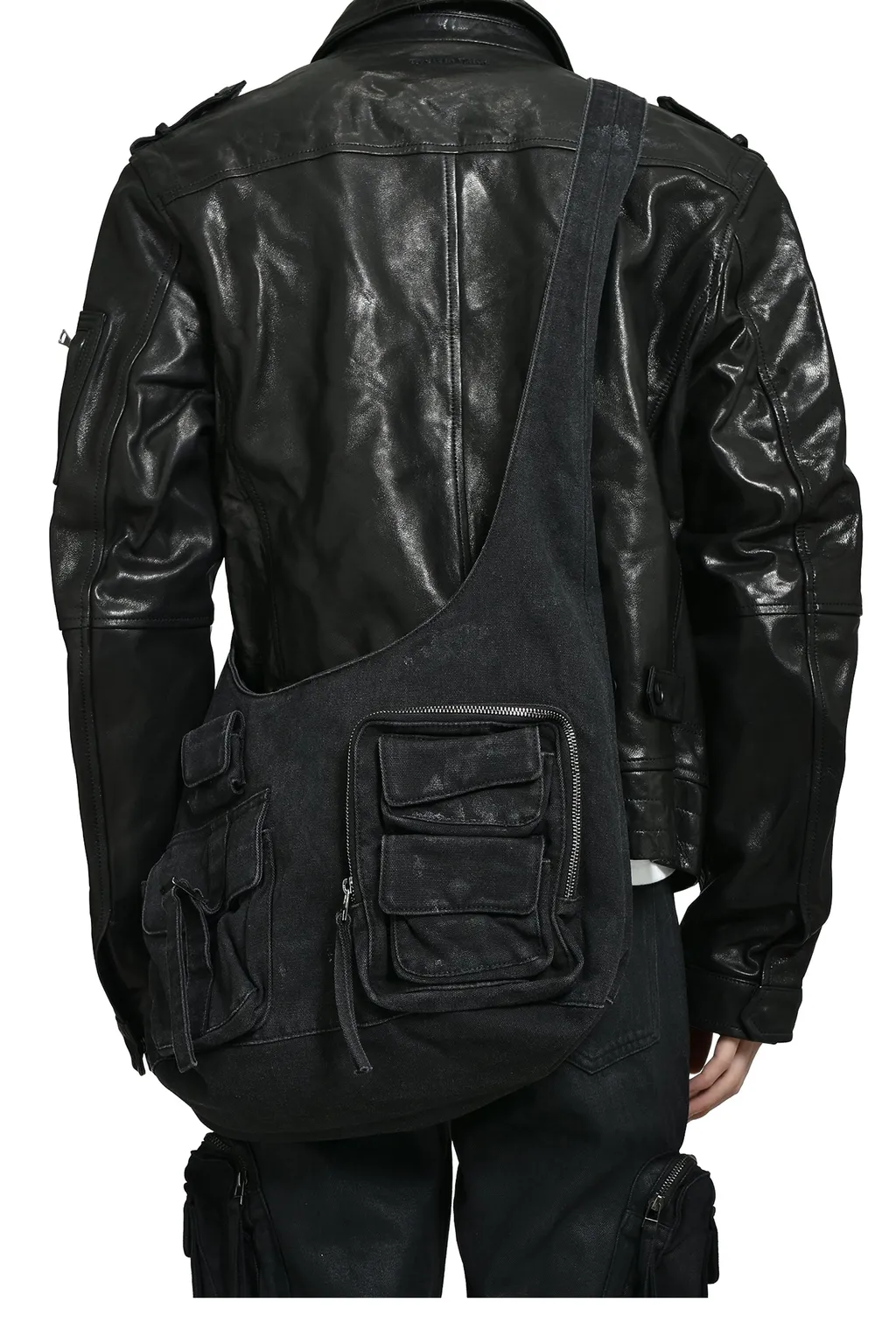 Cargo Shoulder Bag / Faded Black