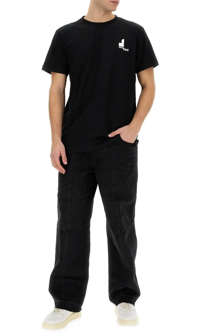Isabel Marant Logo Printed Crewneck T-Shirt