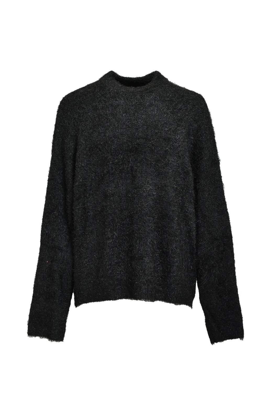 Crew Neck Knit/Glitter/Blk