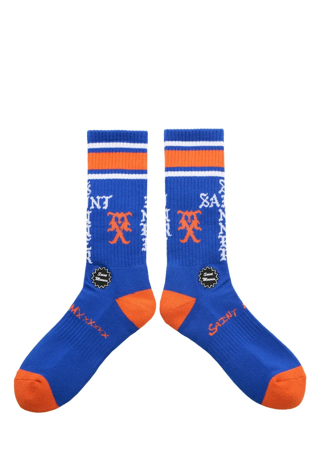 Socks/Sinner / Blu/Org/Wht