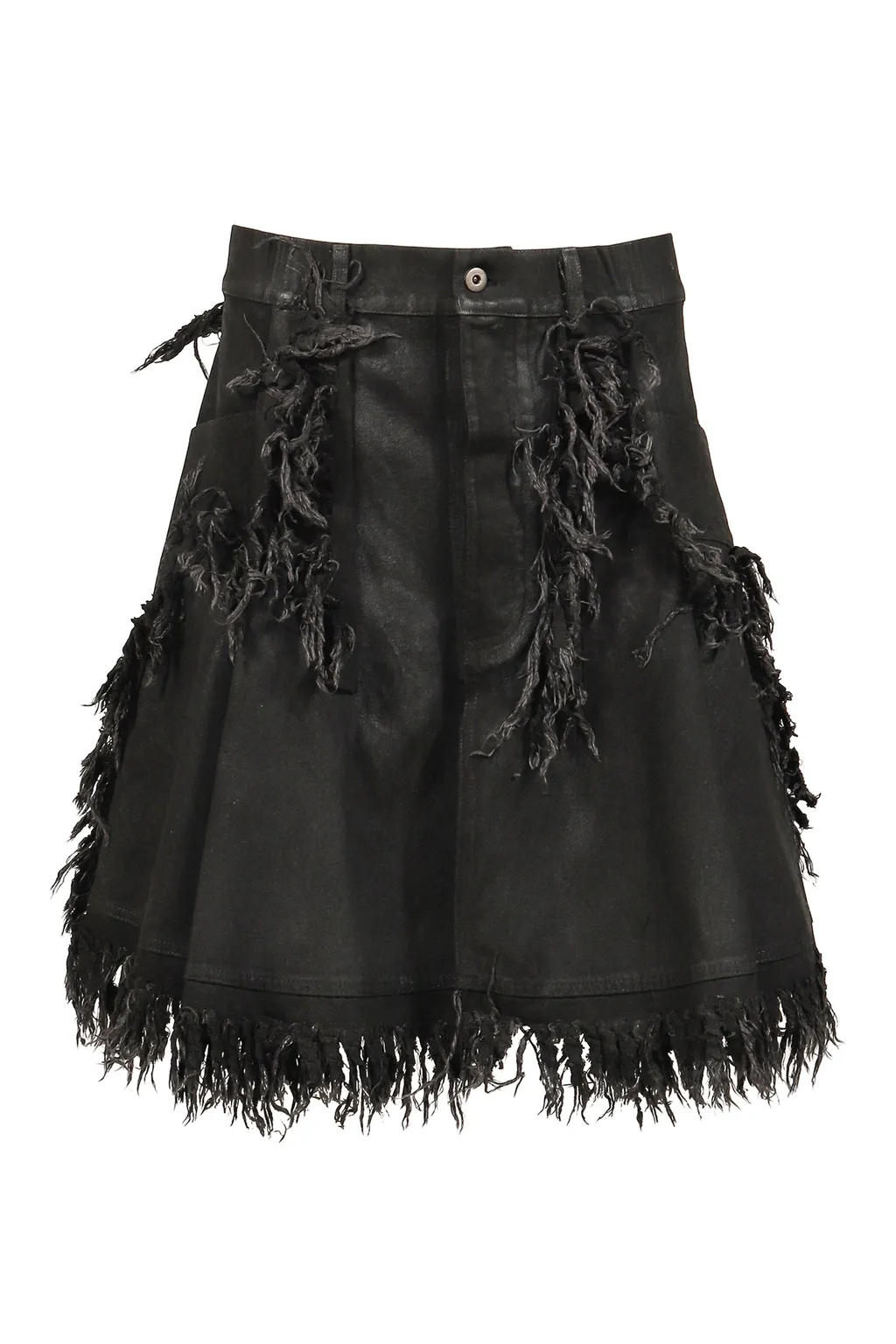 Shred Skirt Pants / Black