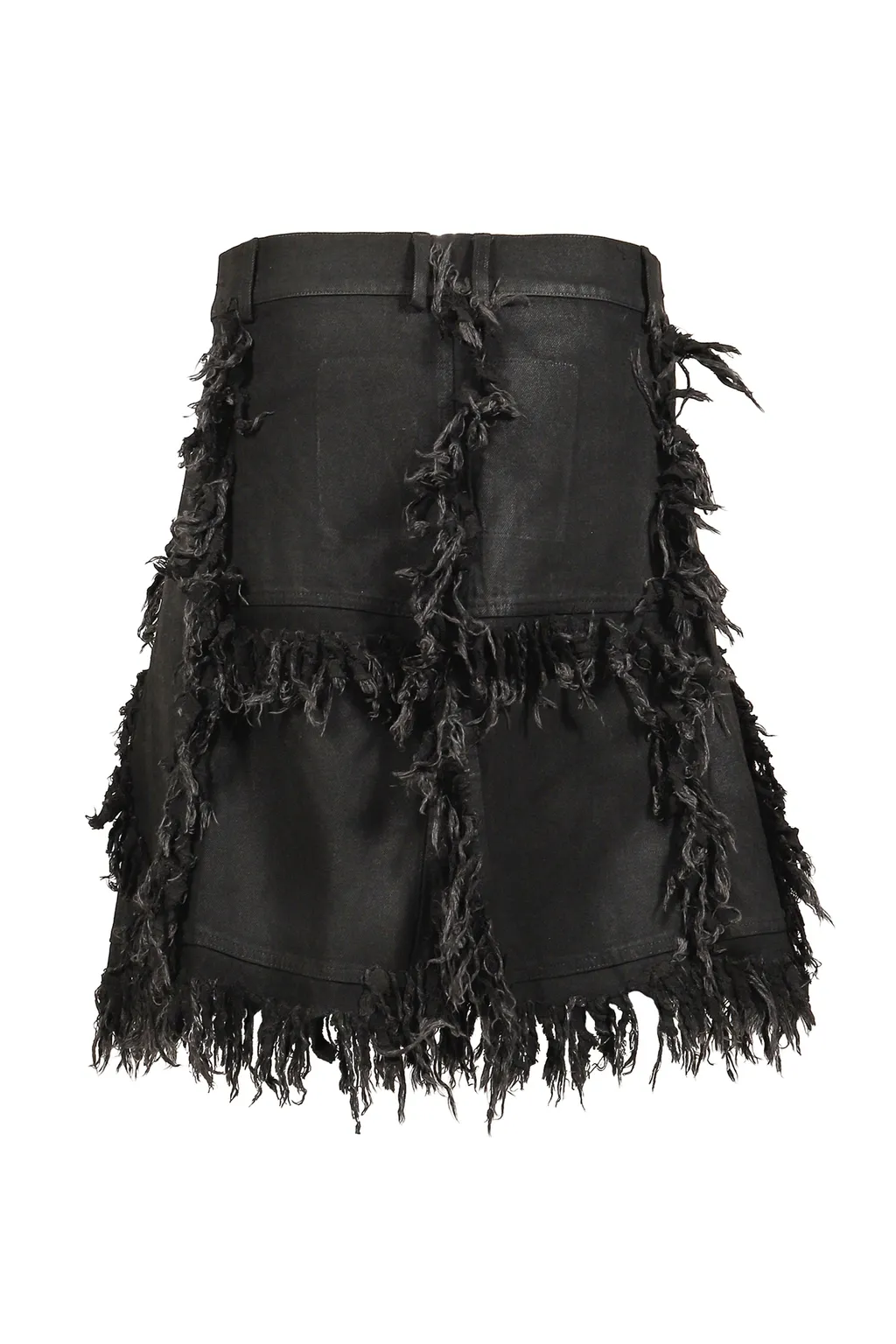 Shred Skirt Pants / Black