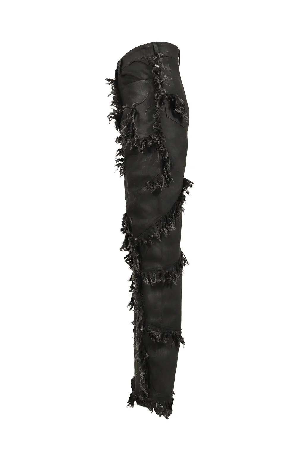 Shred Skirt Pants / Black