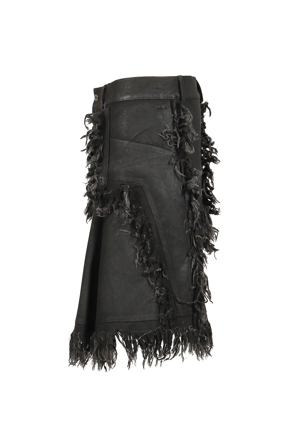 Shred Skirt Pants / Black