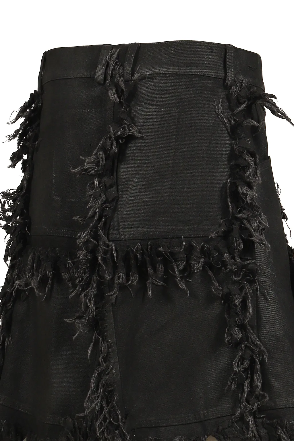 Shred Skirt Pants / Black