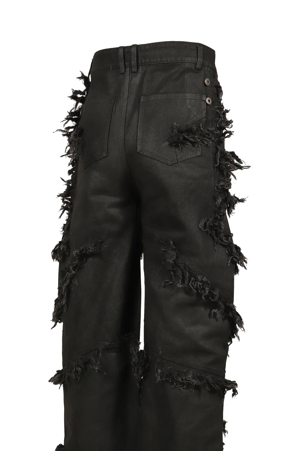 Shred Skirt Pants / Black