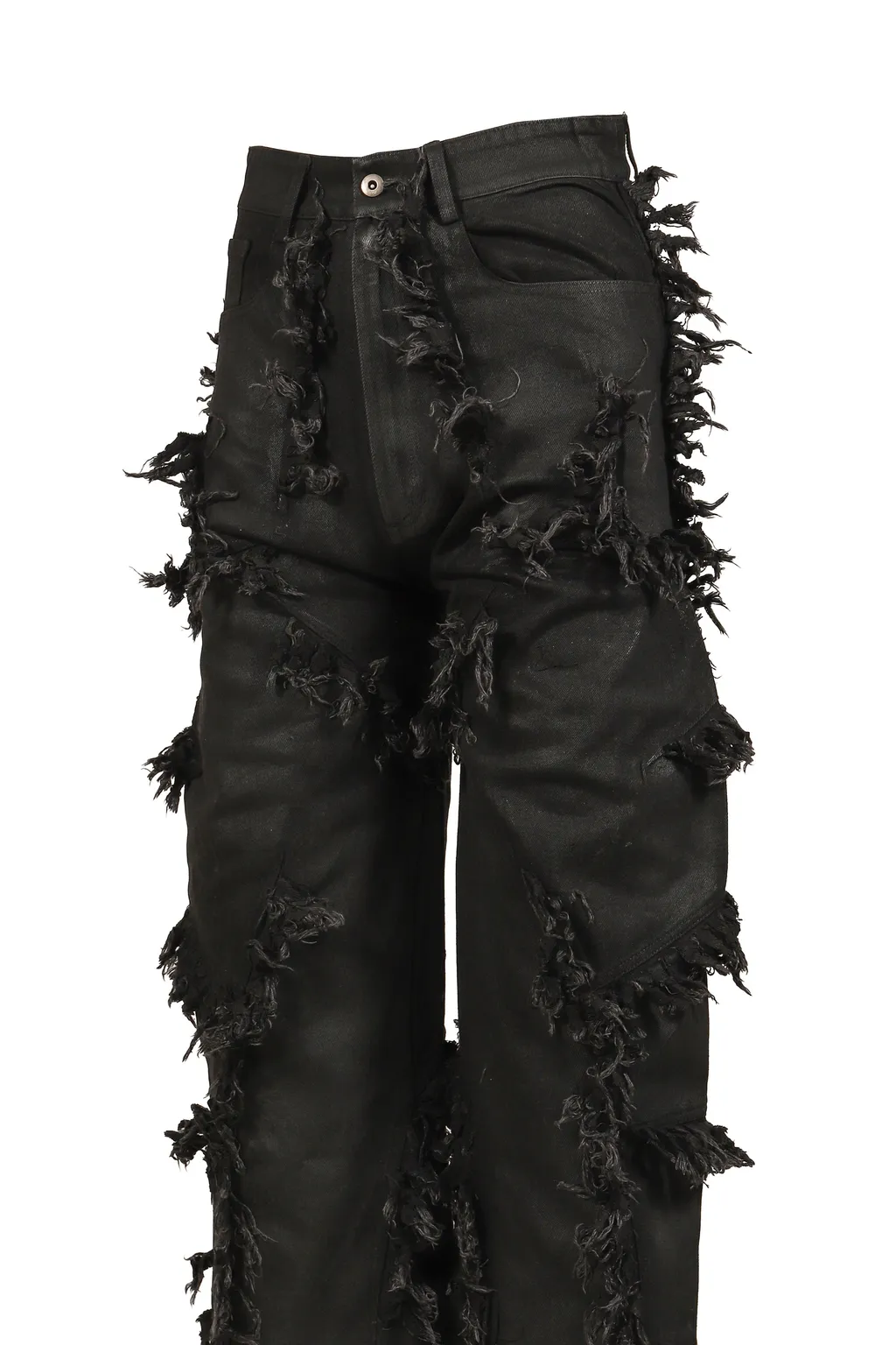 Shred Skirt Pants / Black