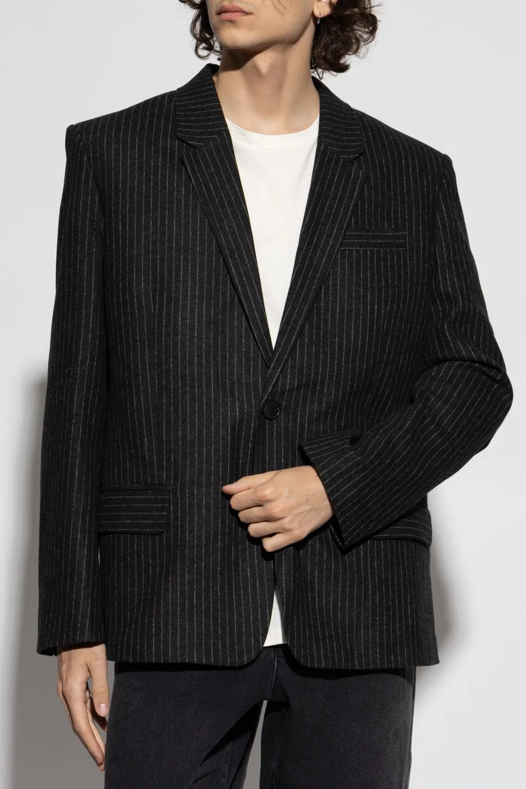 Isabel Marant Freddie Striped Single-Breasted Blazer