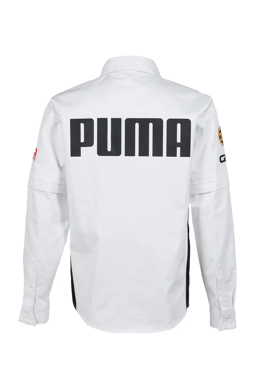 Layered Pit Crew Button Down / Wht
