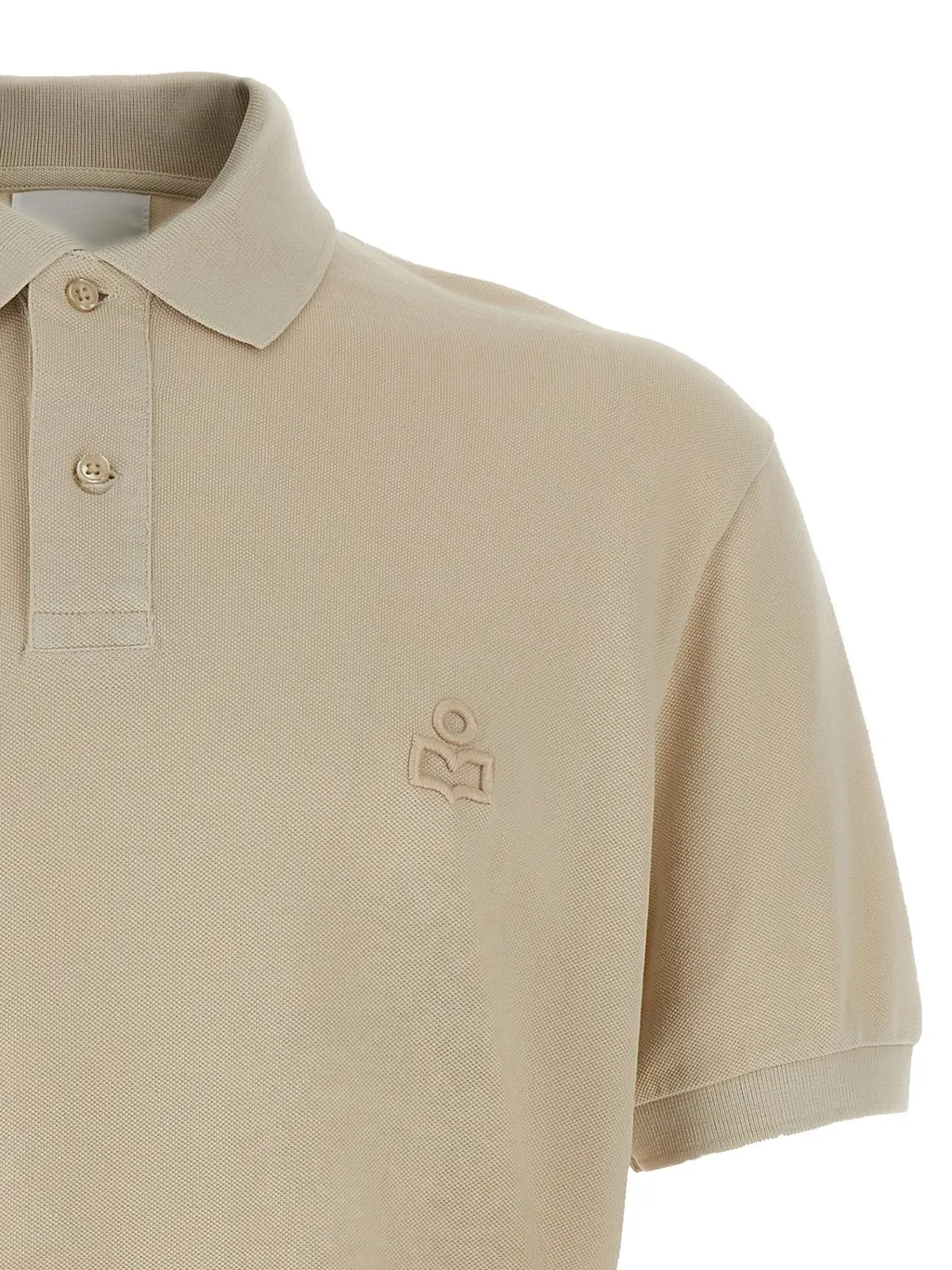 Isabel Marant Afko Logo Embroidered Polo Shirt