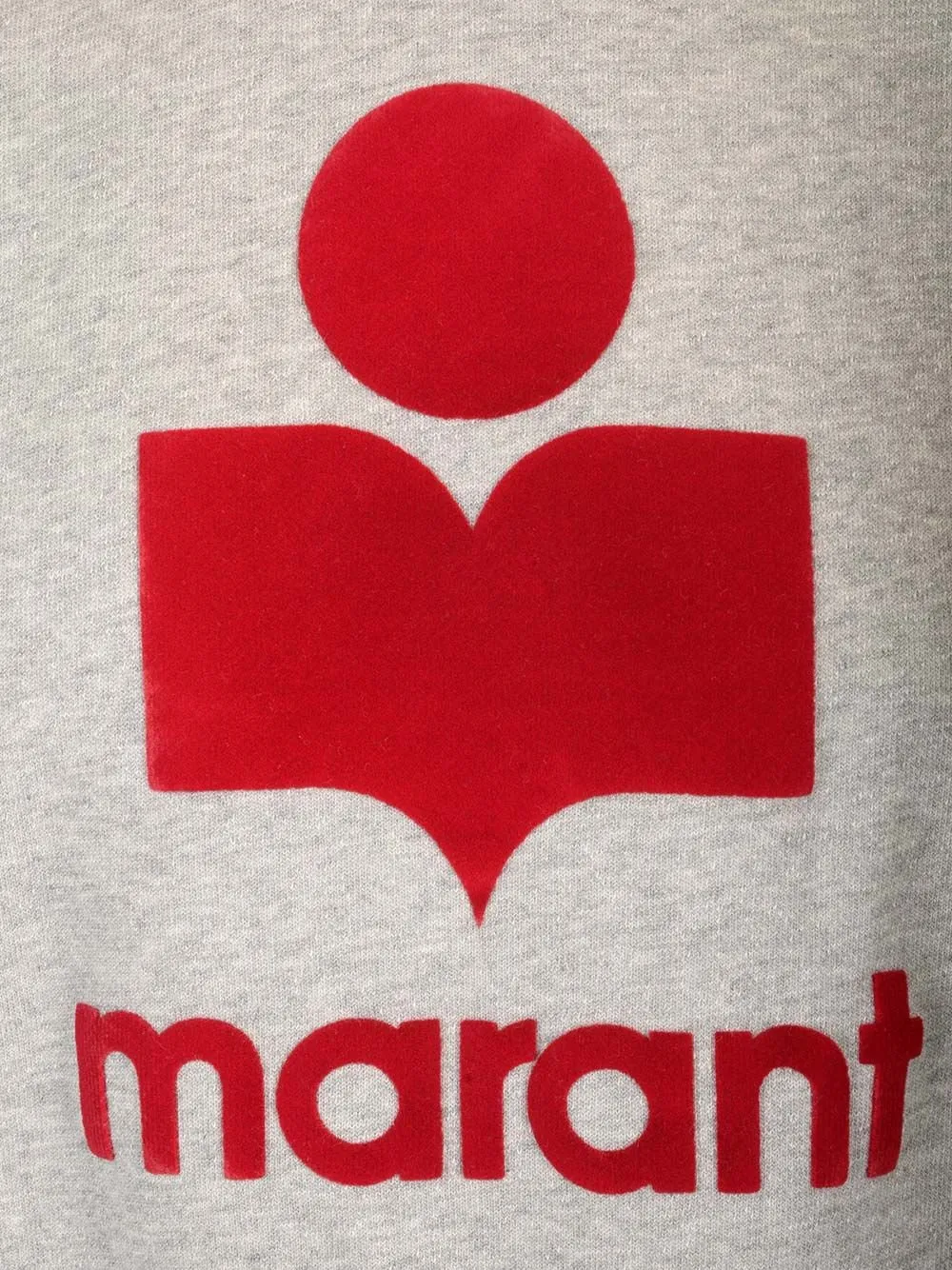 Isabel Marant Logo Flocked Crewneck Sweatshirt