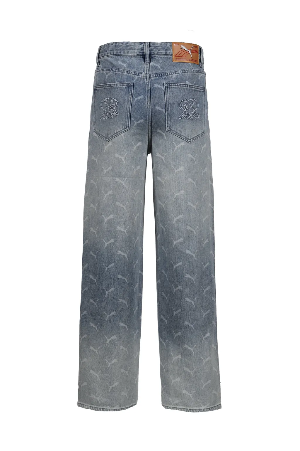 Laser Monogram Denim / Faded Denim-Aop