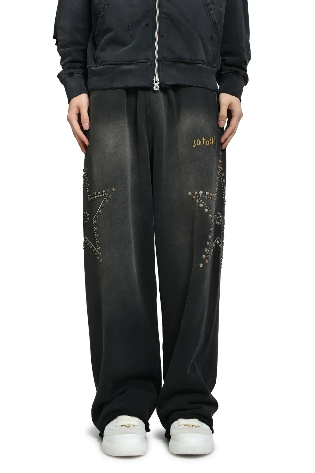 Star Studded Sweatpant / Black