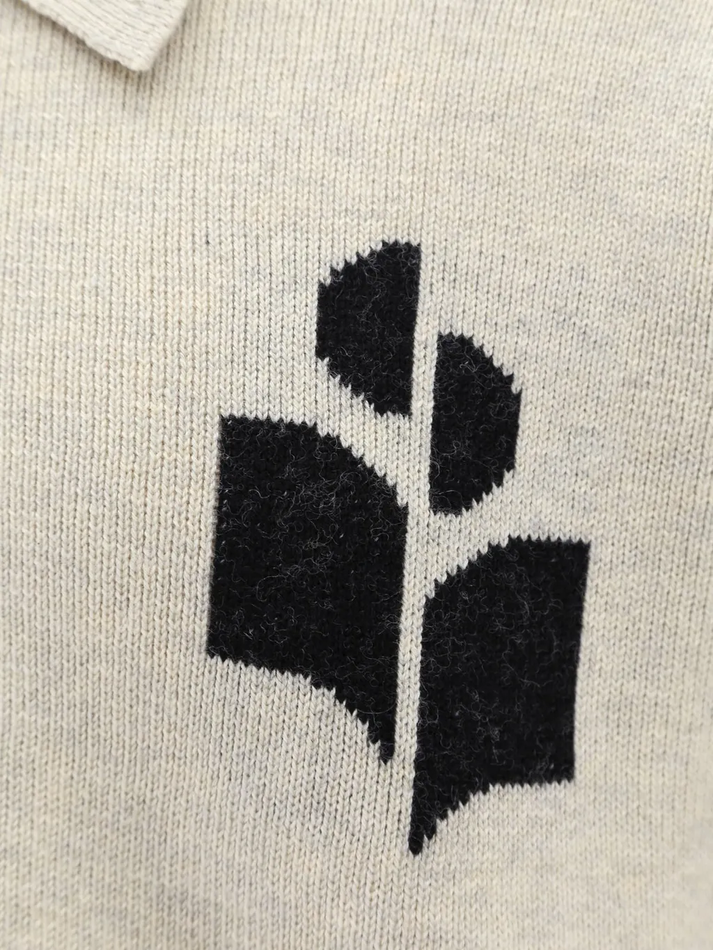 Isabel Marant	Polo-Collared Knitted Jumper