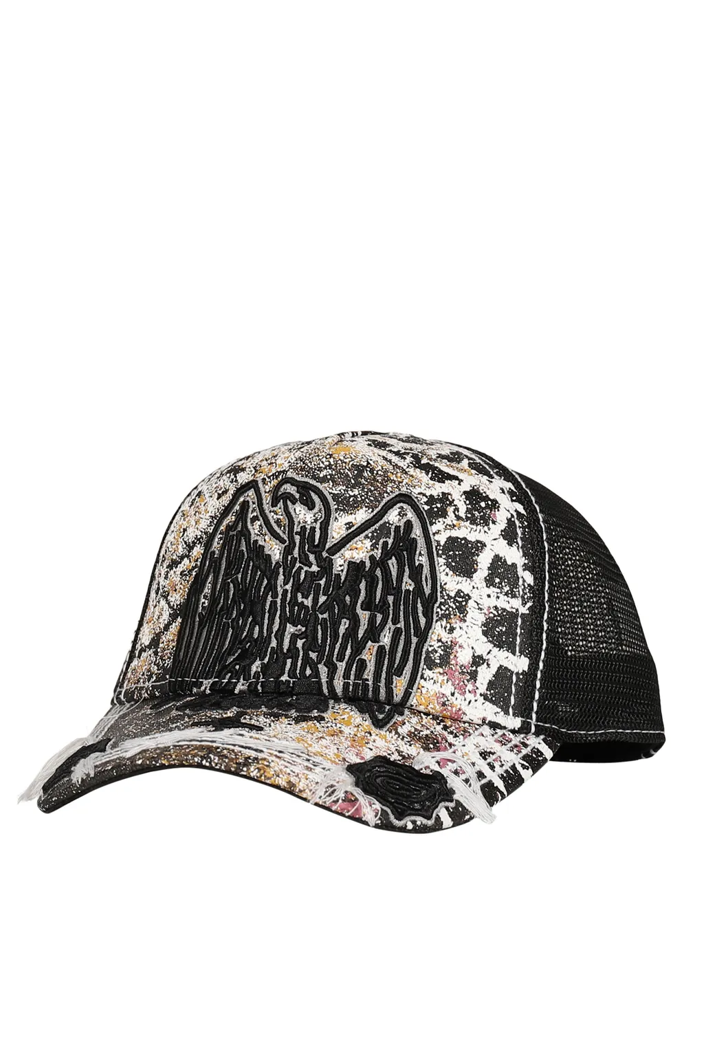 Double Seahorse Mesh Hat / Blk