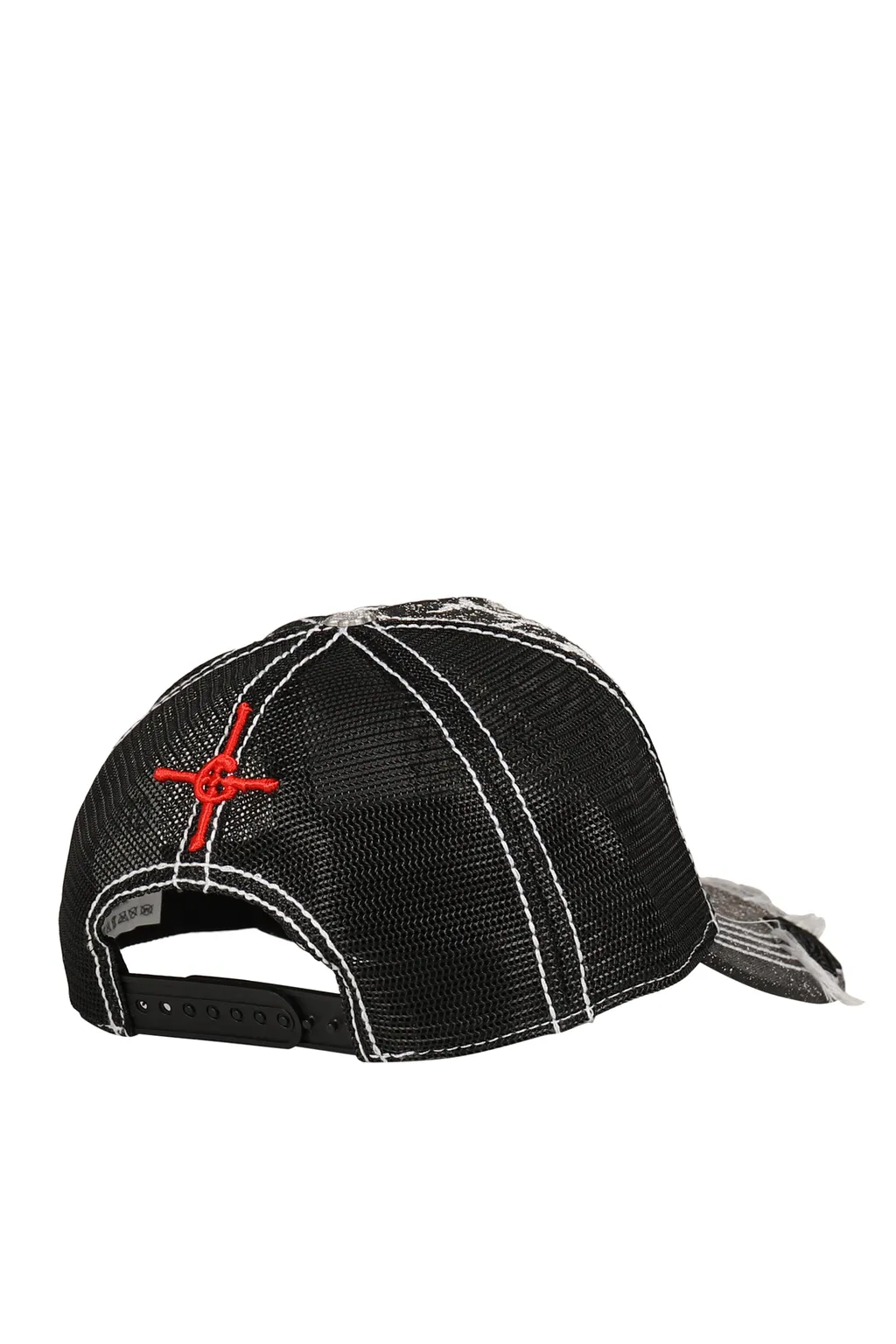 Double Seahorse Mesh Hat / Blk