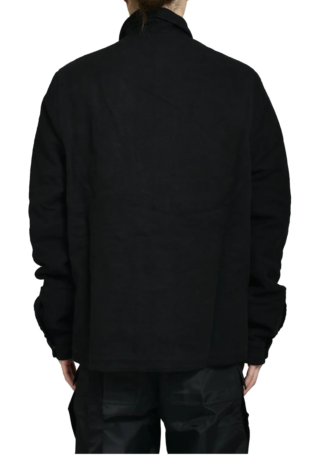 Concealed Zip Front Jkt / Black