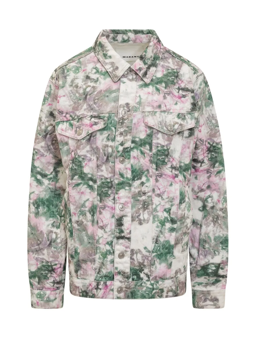 Isabel Marant Camouflage-Printed Buttoned Denim Jacket