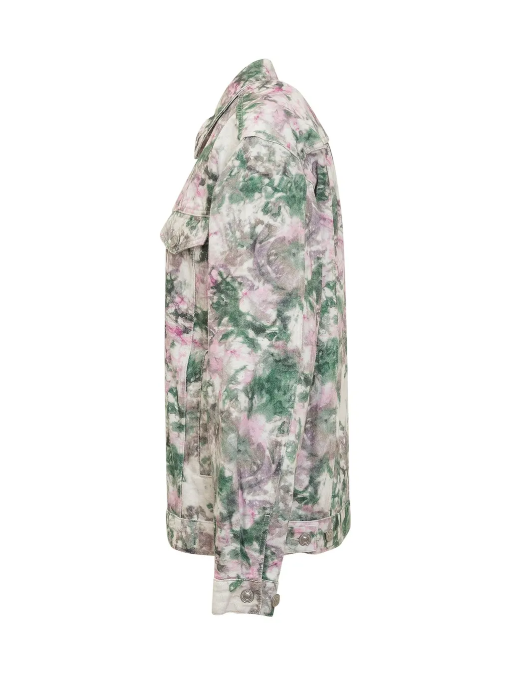 Isabel Marant Camouflage-Printed Buttoned Denim Jacket