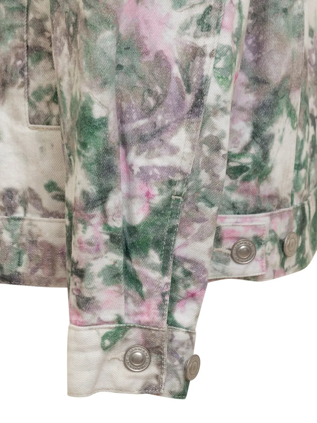 Isabel Marant Camouflage-Printed Buttoned Denim Jacket