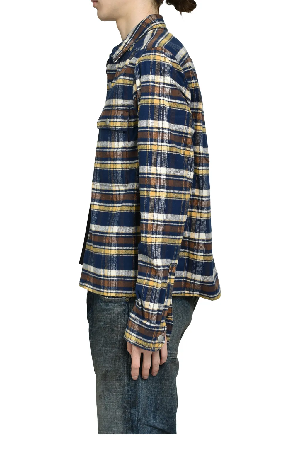Cropped Outershirt / Gasoline Plaid
